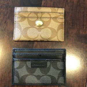 2 Authentic Coach cats holders